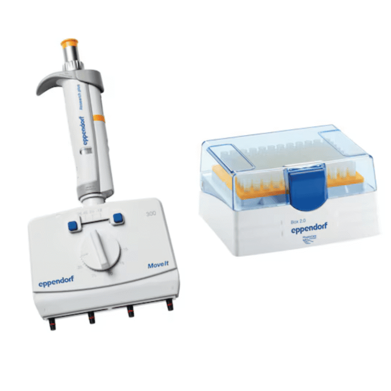 Eppendorf Research Plus Move It® - 15 – 300 µL - 4 canais (3125000150)