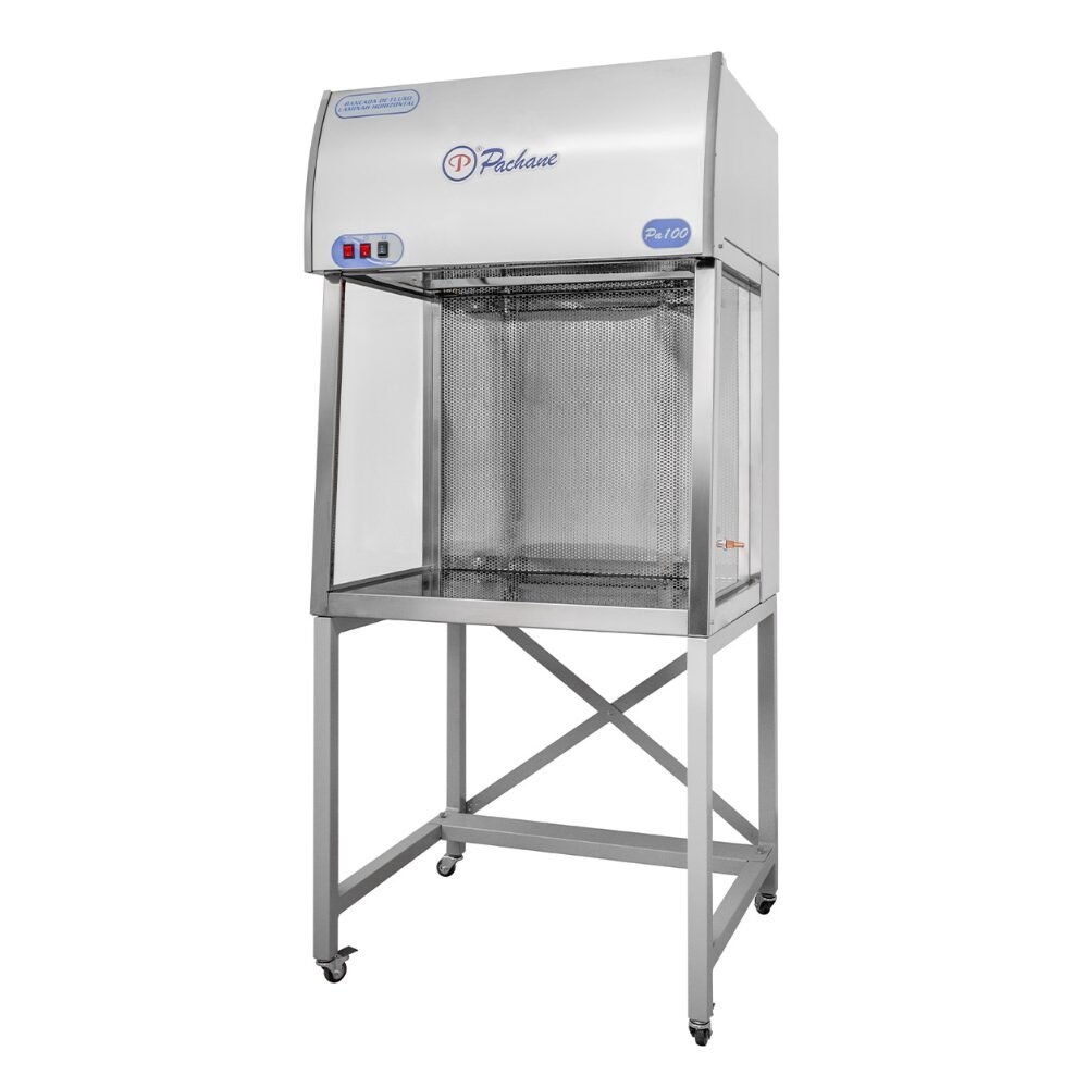 Bancada de Fluxo Laminar Horizontal Linha 100 Inox – ISO Classe 5 com Filtro HEPA H14